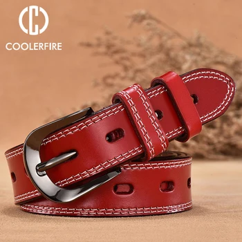 COOLERFIRE Vintage Style Genuine Leather Belts