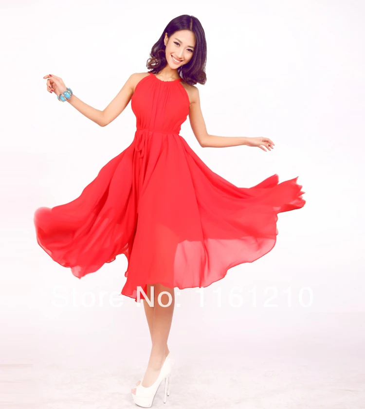 knee length maxi dress