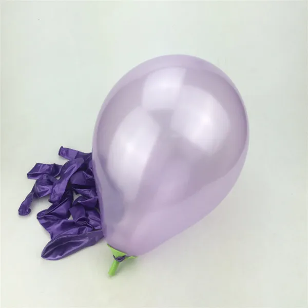 10 шт./лот, 10 дюймов, светильник, фиолетовый жемчуг, латексный шар, 21 цвет, надувной воздушный шар, для свадьбы, дня рождения, украшения, воздушные шары - Цвет: Light Purple