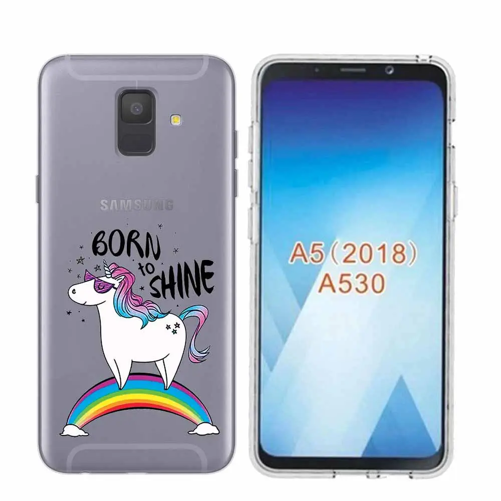 Arvin Paniting Case FOR Samsung A5 Adorable Animals Case FOR Samsung A6 Plus 2018 Smart Back Protective Phone Cover FOR A3 A7 A8 (14)