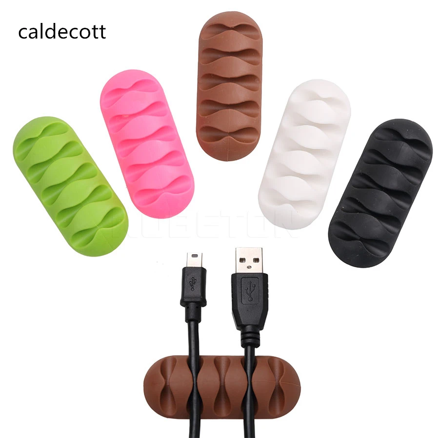 

Caldecott Cable clip Cable Organizer Holder Clips Cable Winder Earphone Wire Storage Silicon Charger Cable for Earphone MP3 MP4