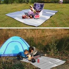 Напольная палатка для пикника коврик влагостойкий сверхлегкий водонепроницаемый алюминиевый фольга ПВХ складной коврик для кемпинга спальный пляжный коврик