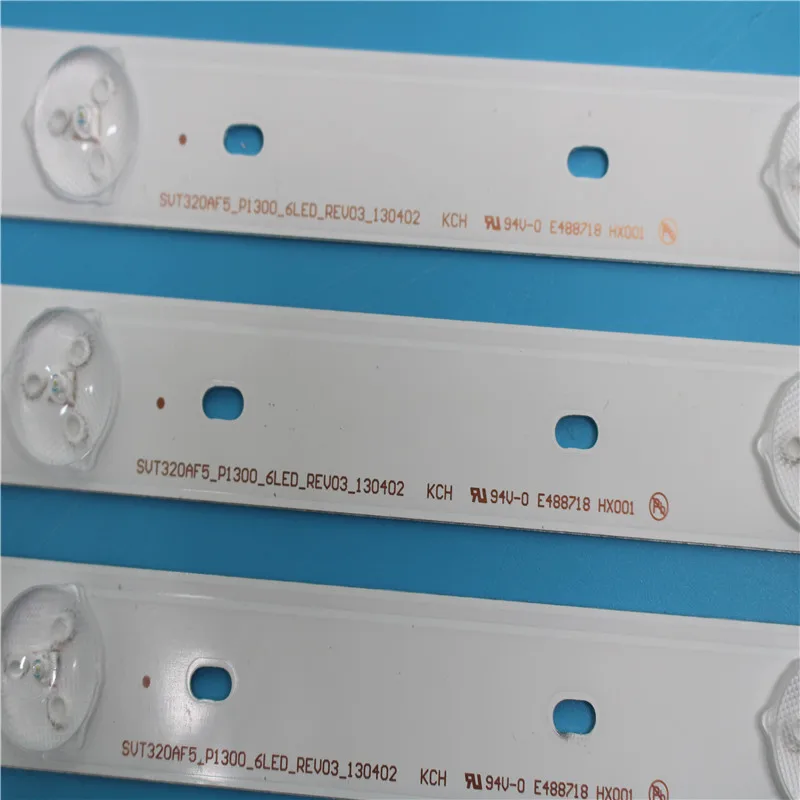 ŰƮ 3 PCS 6LEDs 627mm LED Ʈ Ʈ ù 32 TV SVT320AF5 32P1300 32P1400 32P1400VT 32P1400VE 32P1400D 32P2400VT