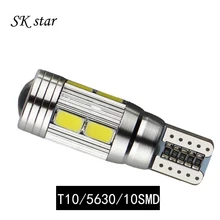 1X car styling Car Auto LED T10 194 W5W Canbus 10 smd 5630 LED Light Bulb No error led light parking T10 LED Car Side Light
