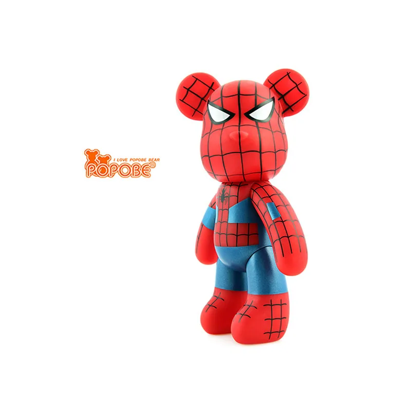 

New 10 inch Cartoon Popobe Bear Gloomy Bear Spider Man Vinyl Toys In Retail Box 25cm H