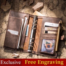 IPBEN кожаный блокнот для путешественников Журнал Планировщик путешествий a5 записная книжка дневник filofax ручной работы календарь подарок наклейки на открытку