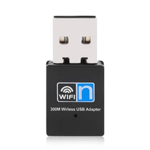 USB Wi-Fi адаптер 300 Мбит/с сетевая карта 2,4 ГГц WiFi внешний для компьютера настольный мини Wifi приемник ключ 802.11b/n/g беспроводной