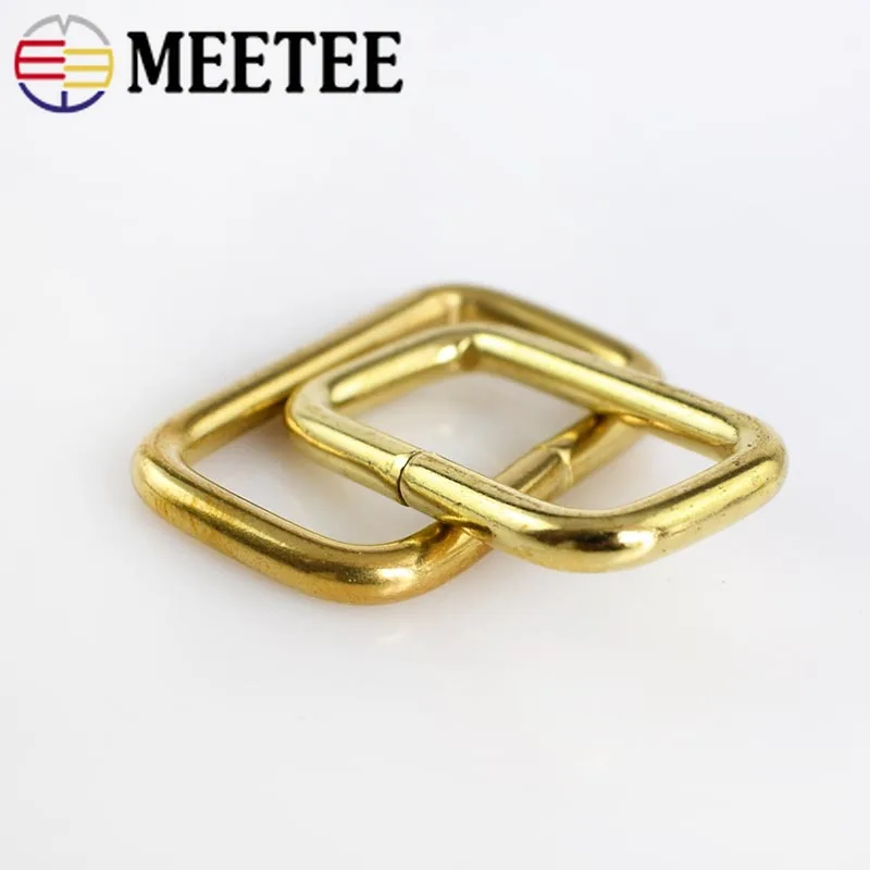 Meetee Твердый латунный пояс с металлической пряжкой Рюкзак ремень собачий ошейник Соединитель с пряжками защелкивающиеся крючки застежка для сумки DIY Leather Craft