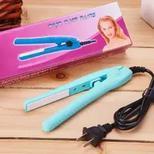 Мини-Керамический выпрямитель для волос, выпрямитель для завивки волос, утюжок для завивки волос, турмалин, США, щипцы для завивки, инструменты для укладки