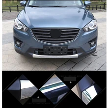Car Styling Front Bumper Protector Head Bumper Sill Trim For Mazda Cx-5 Cx5 2012 2013 -2016 Abs Chrome Car Accessories 1Pc
