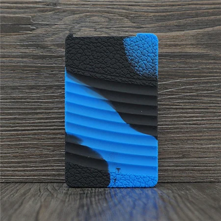 Black blue Чехол с текстурой кожи для GeekVape NOVA 200 W, комплект, силиконовый чехол-накладка, Защитная Наклейка для GeekVape NOVA 200 W, комплект, коробка, мод - Цвет: Black blue