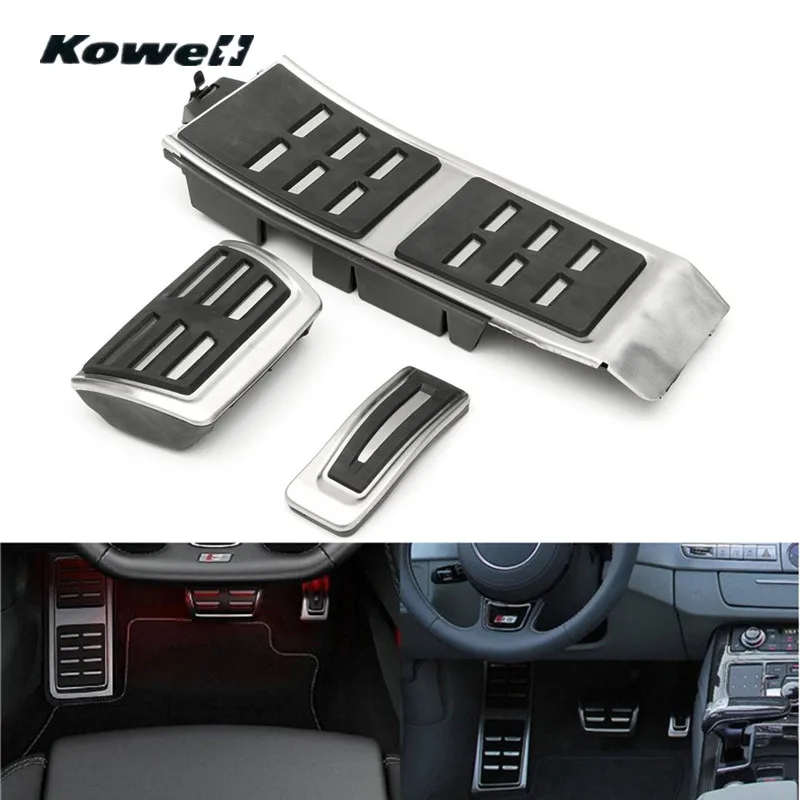 Подставка для ног KOWELL Audi A4 S4 B8 RS4 Q5 A5 RS5 8T 8R 09 15 A6 S6 C7|car pedal pad|pedal padsclutch |