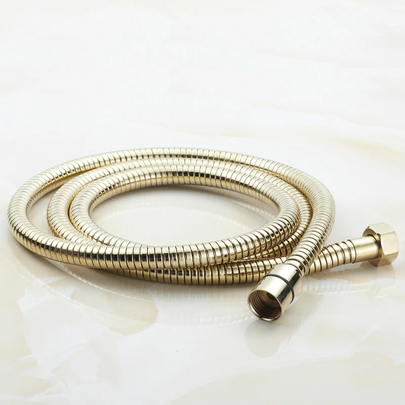 

Antique Golden Copper Shower Bath Shower Hose Durable Polished Explosion-proof Shower Head Bathroom Accessories Products Rh05
