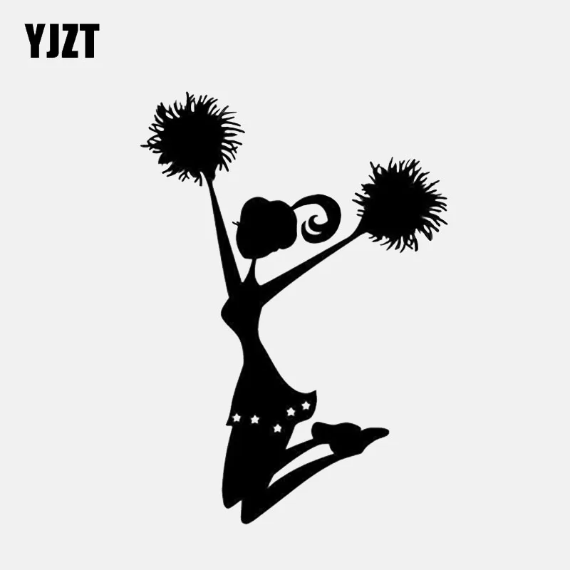 YJZT 9.8*13.8CM Funny One of the Sports Cheerleader Decor Car Sticker Vinyl Black/Silver C12-1414 | Автомобили и мотоциклы