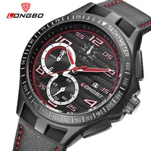 LONGBO Luxury Men Genuine Leather Watch Sports Quartz Watches For Men Male Leisure Clock Military Watch