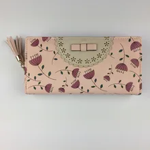 New Fashion Dandelion PU Leather Famous Designer Luxury Brand Women Travel Wallet Vintage Flower Female Clutch Purse Small Bag