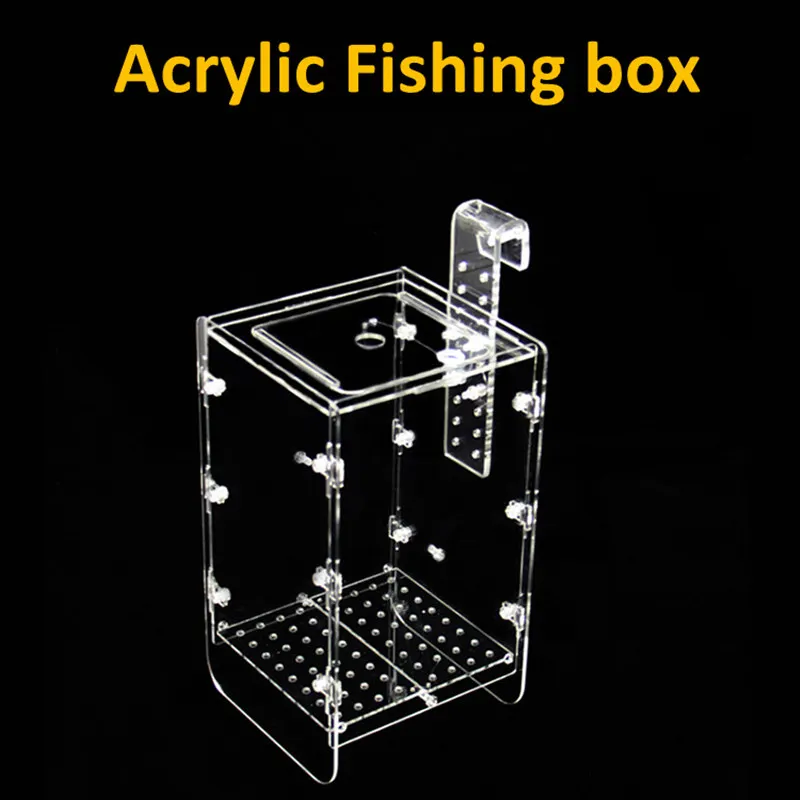 Rope design Acrylic Fishing box trap box for safe catch fish (3)