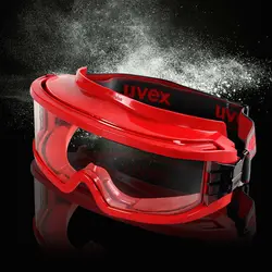 UVEX защитные очки анти-УФ пылезащитный спортивный защитные очки анти-влияние защитные очки красный цвет прозрачный ПК объектив очки