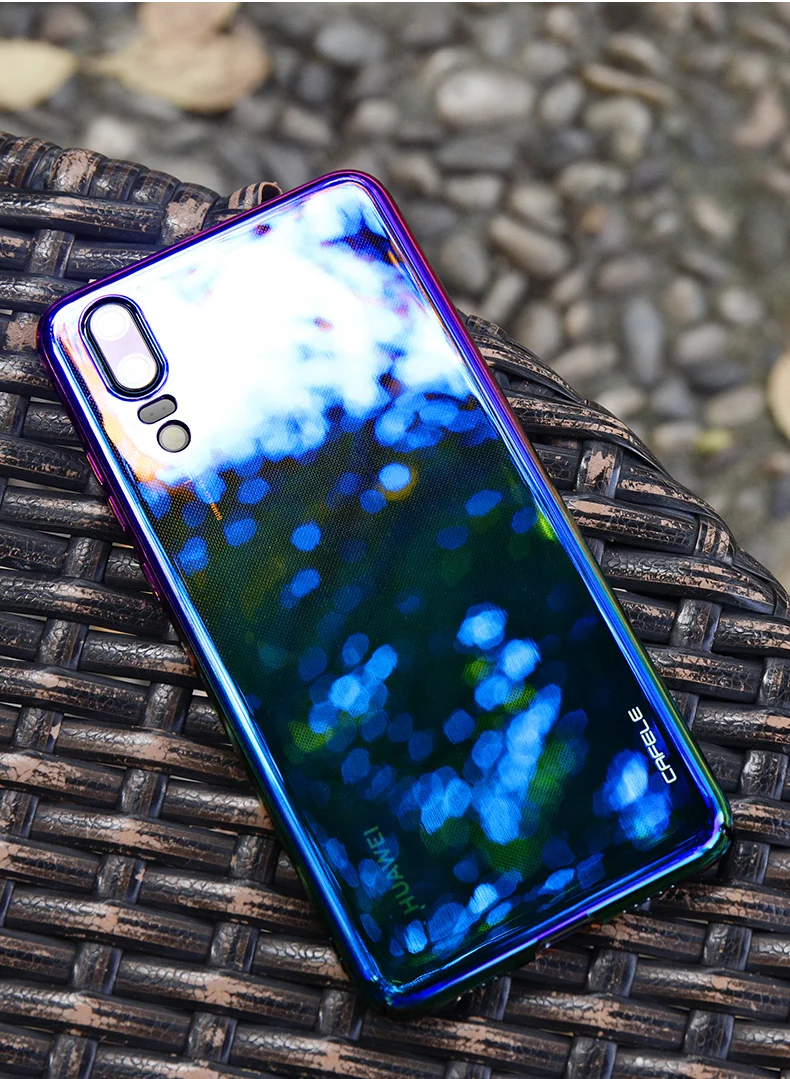 Жесткий чехол CAFELE из поликарбоната для huawei p30 p20 pro lite nova 3e чехол s Роскошный чехол с градиентом Авроры для huawei p20 pro Чехол для телефона