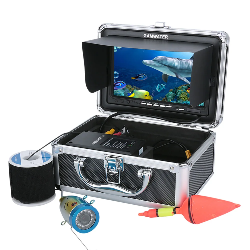 7/" Video Fish Finder HD 1000tvl Underwater Fishing Video Camera Kit White LEDs
