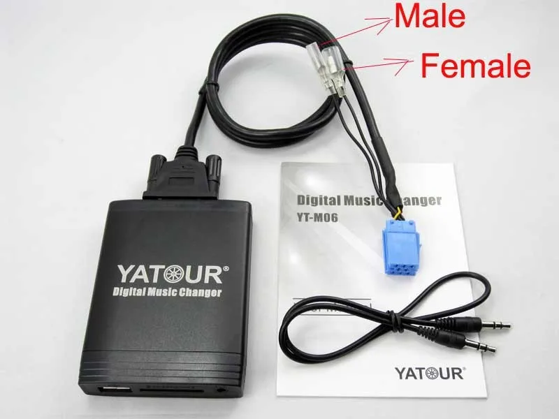 Auto MINI-ISO Connettore A 6 Pin Spina Cavo Adattatore USB