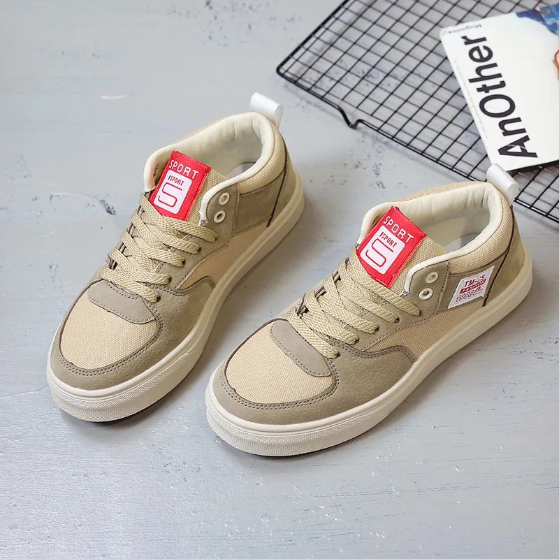 

Women Casual Canvas Shoes Fashion Flats Breathable Vulcanized Shoes Female Classic Walking Sneakers Lace-up Zapatos Mujer