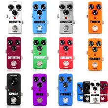 KOKKO мини-педаль портативная гитарная педаль для звукового эффекта овердрайв/таймер/SOS/усилитель/Supa привод/Искажение/хор/пространство/Вибрато/компрессор