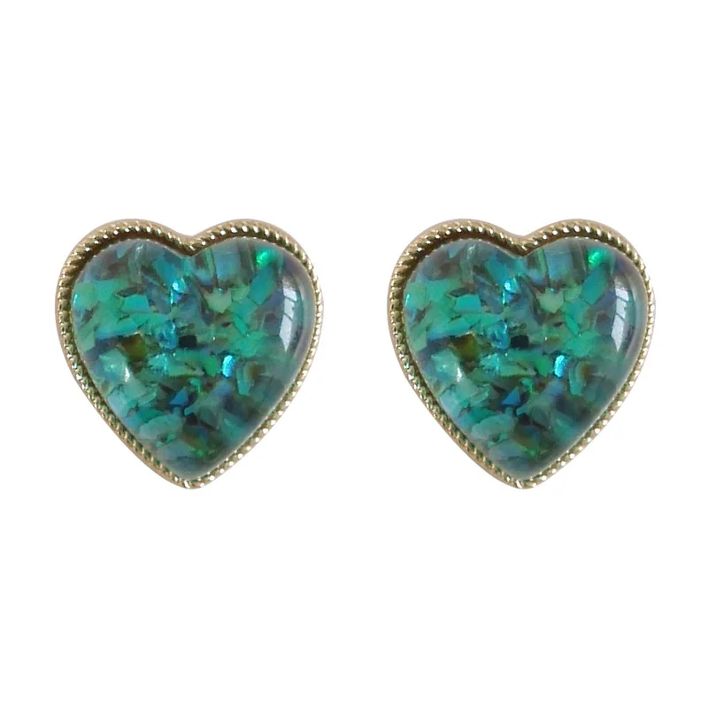 

Korean vintage clip on earrings sweet heart ear clip earings fashion jewelry 2018