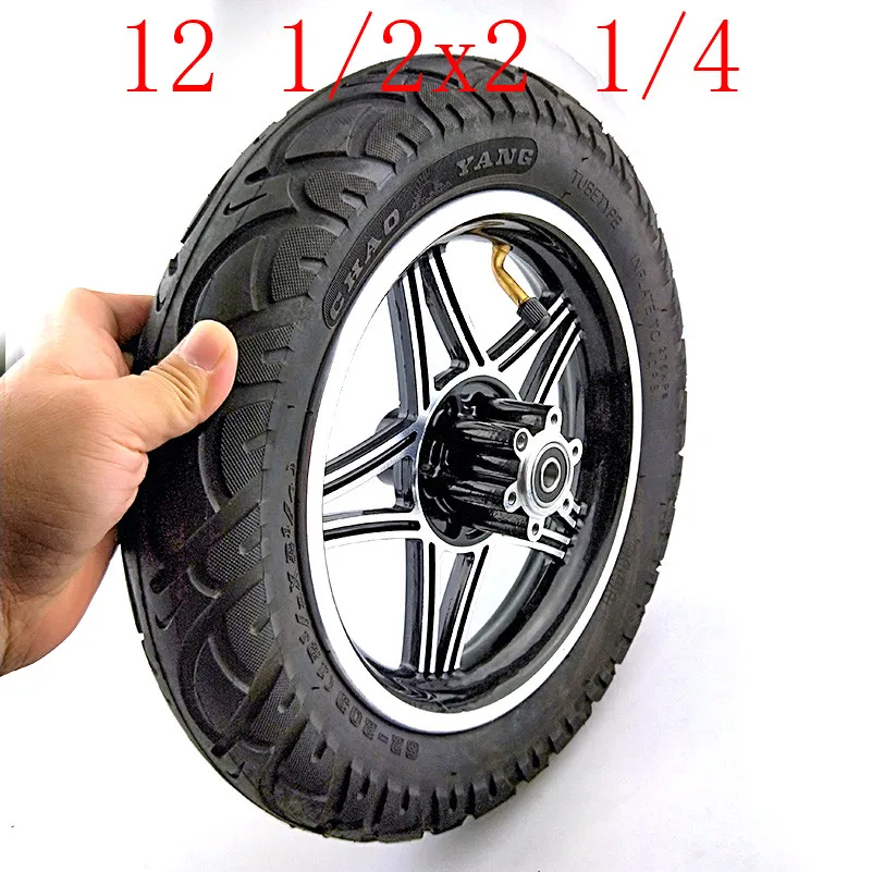 12.5 inch tire 12 1/2x2 1/4 (62-203) wheels alloy rims fits Many Gas Electric Scooters and e-Bike.Folding electric bicycle