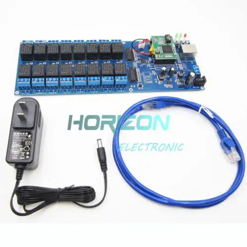 

Industrial Ethernet 16 Channel Output TCP/IP Internet Web Relay Remote Switch