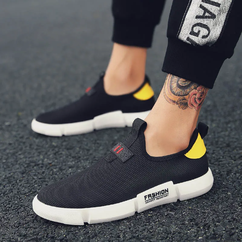 2018 Men Summer Sneakers Shoes Male Leisure Lightweight Knitting Flats Footwear Outdoor Non Slip