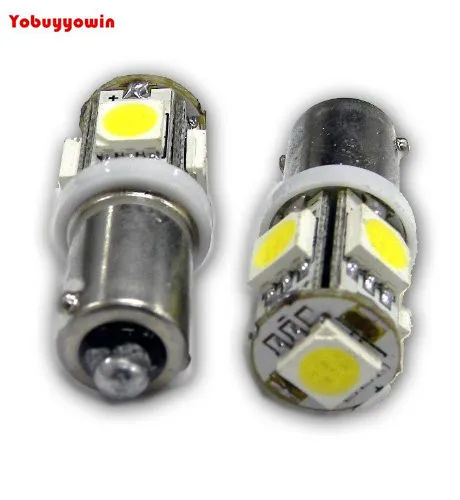 5 SMD BA9 BA9S миниатюрный байонетный светодиодный светильник (упаковка из 10)
