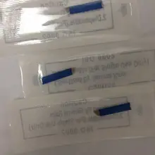 100 шт/партия Профессиональный постоянный макияж китайский синий 17 нержавеющие стальные микролопатки лезвие для бровей Тату ручка-держатель игл