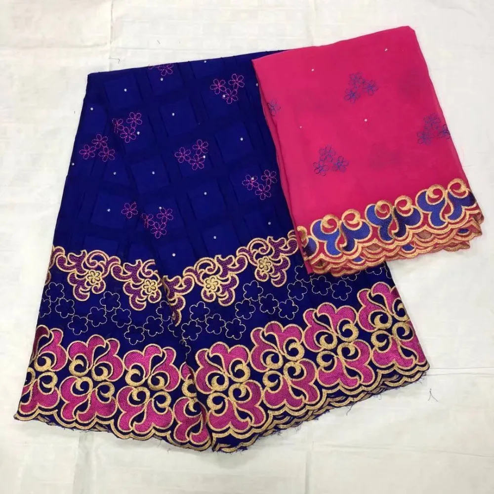 

African Swiss Cotton Lace Fabric Embroidery 5yards Swiss Voile Lace Dubai Swiss Voile Lace Switzerland With 2yards Scarf-LP30