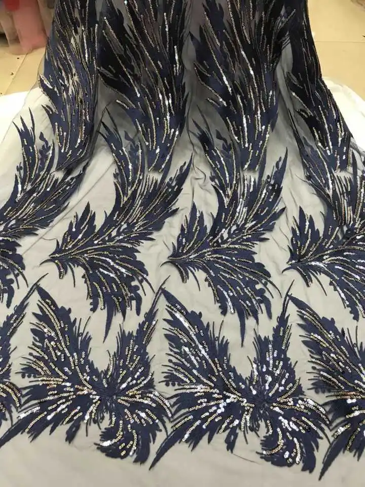 

2018 New French Nigerian Lace Fabric High Quality Tulle African Lace Fabric Wedding African French Stones Tulle Lace