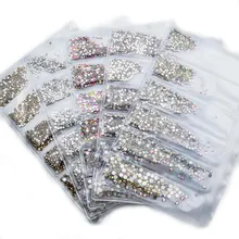 1440 шт стеклянные стразы для дизайна ногтей, Разноцветные Хрустальные Стразы для ногтей, 3D украшения для дизайна ногтей, стразы, амулеты MJZ2098
