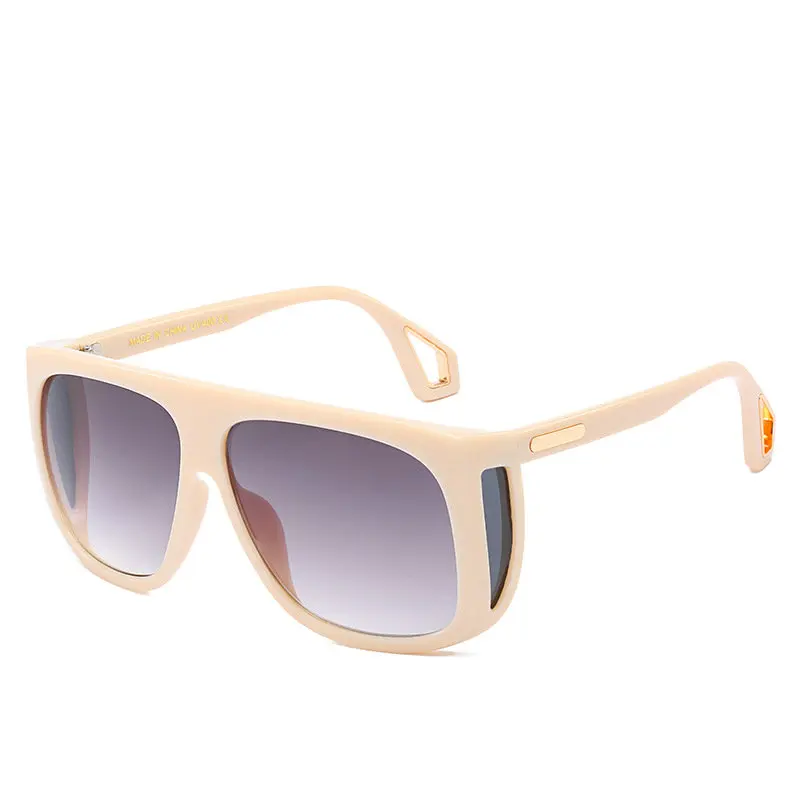 Sunglasses2019 Для мужчин панк очки женские солнцезащитные очкив ретро стиле оттенки UV400 Винтаж очки стильная Марочная Для мужчин вождения очки NX - Цвет линз: white gray