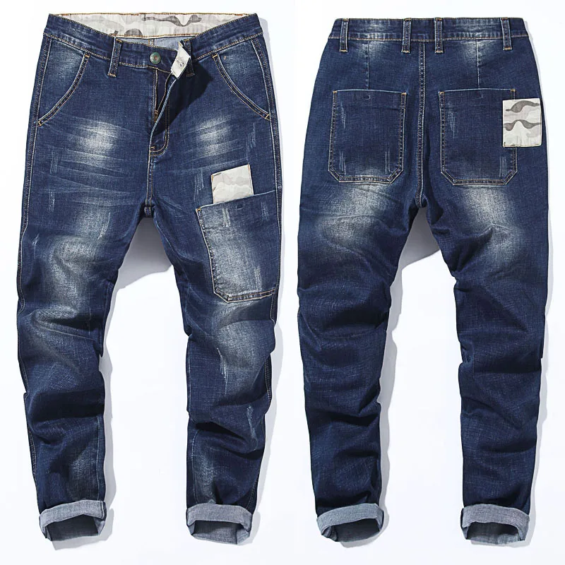 Plus Size Harlan Jeans Male 2020 Spring New Men's Stretch Jeans Fashion Casual Camouflage Trousers Brand Clothes 40 42 44 46 48 Plus Size Harlan Jeans Male 2020 Spring New Men's Stretch Jeans Fashion Casual Camouflage Trousers Brand Clothes 40 42 44 46 48