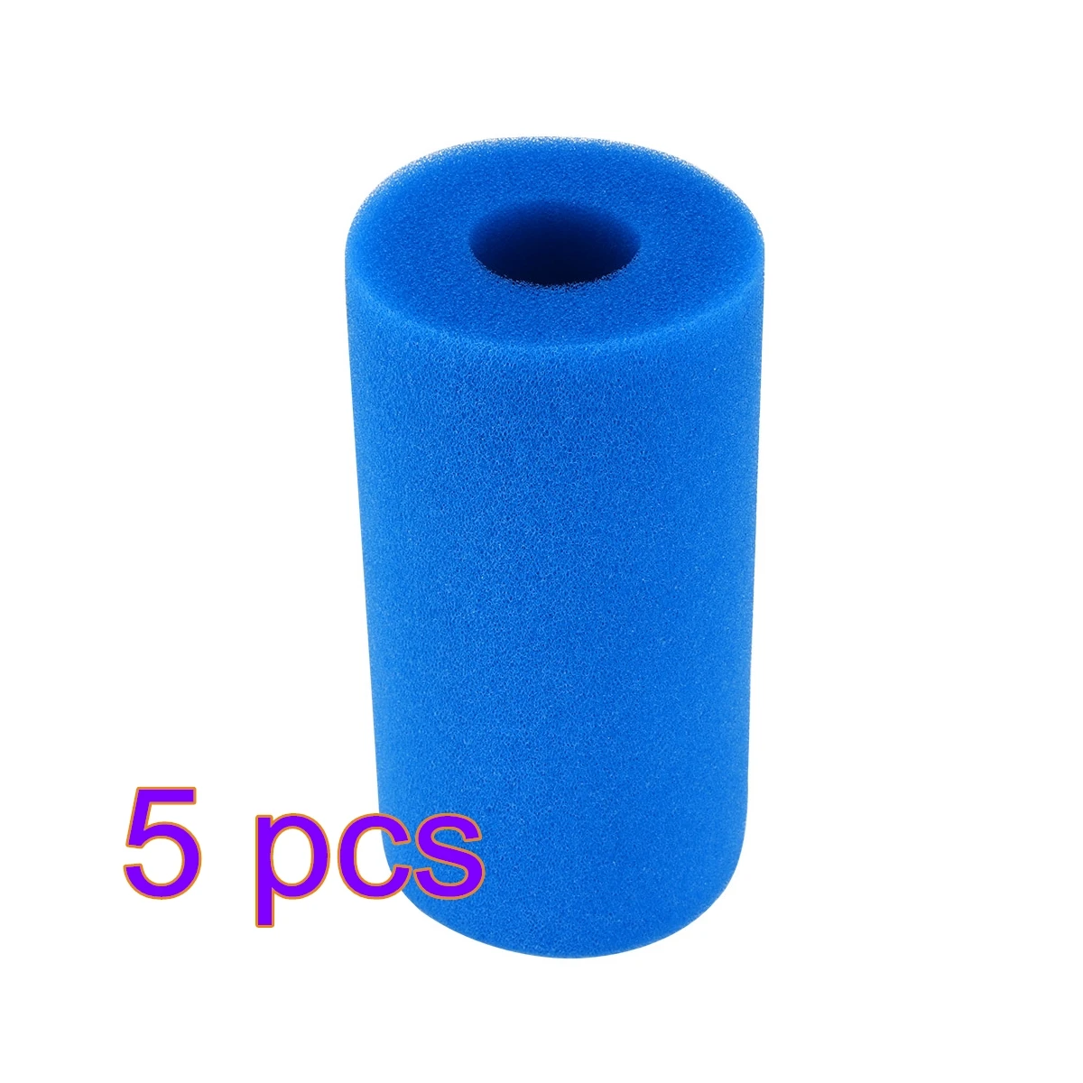 

5pcs Pool Filter Foam Swimming Pool Cleaner Accessories Reusable Washable Biofoam Sponges 10cmx20cm Sand Filter Cleaner Tool