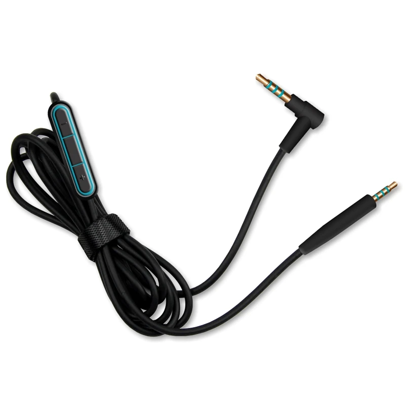LEORY Audio Cable For Bose QC25 Quiet Comfort Headphone Cord Cable 2.5mm to 3.5mm With Mic Volume Control 1.5m