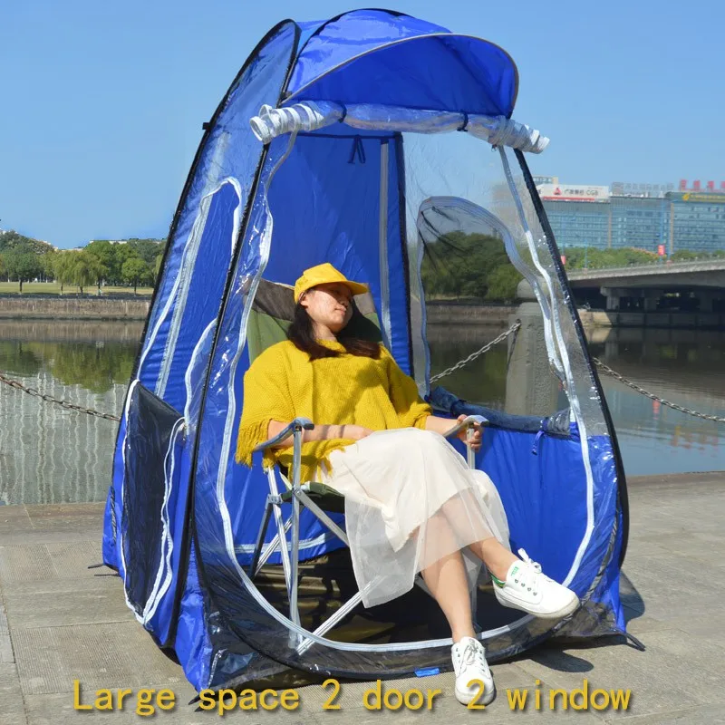 

VILEAD Portable Fishing Automatic Tent 170*120*120 cm Prevent UV Function with Sunshade Cap Single person