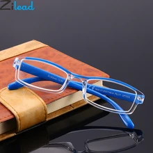 Zilead, ультралегкие, полная оправа, прозрачные, наклоняющиеся, очки для чтения, для женщин и мужчин, смола, HD, дальнозоркие очки+ 1,0 до+ 4,0, унисекс Zilead, ультралегкие, полная оправа, прозрачные, наклоняющиеся, очки для чтения, для женщин и мужчин, смола, HD, дальнозоркие очки+ 1,0 до+ 4,0, унисекс