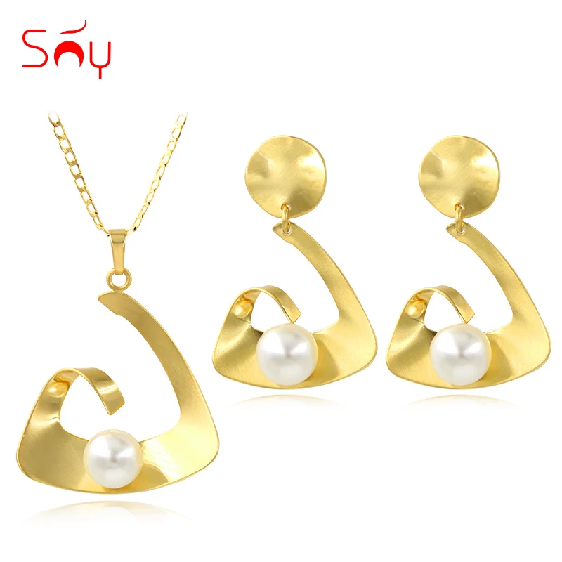 Sunny Jewelry милые романтические Ювелирные наборы колье серьги кулон для вечерние