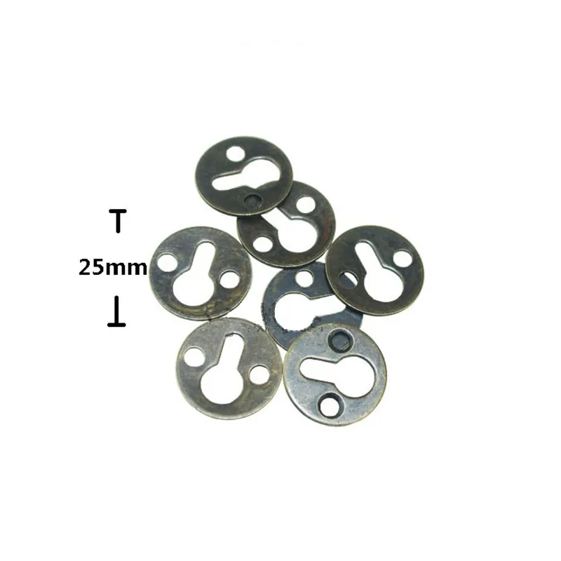1PC Round Hanging Picture oil Painting Mirror Frame Hooks Hangers With Screws Bronze Tone Silver Golden 25mm | Обустройство дома