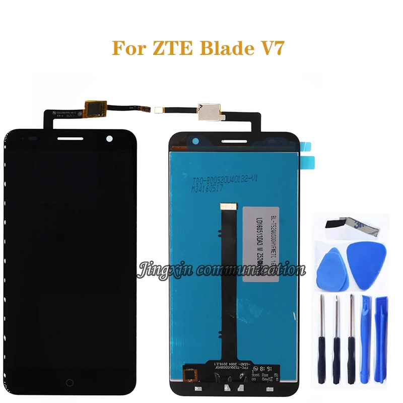 ЖК дисплей и сенсорный экран для ZTE BLADE V7 Замена детали дигитайзера 100% тестовая