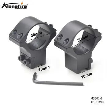 

AloneFire M3601-1 30mm Scope Mount Rings Optical Sight Bracket Dovetail 11mm Rail Scope Mounts Low Profile For Outdoor Hunting