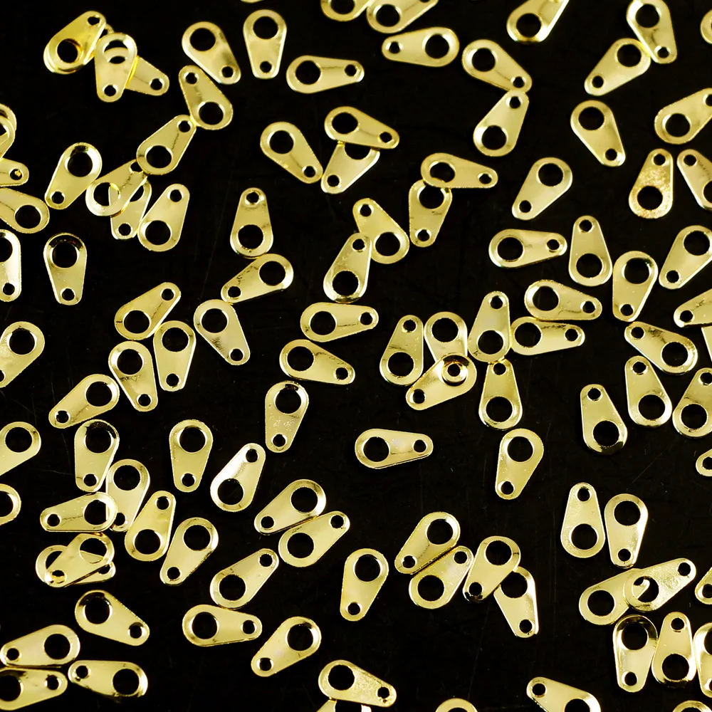  50pcs/lot Punk Design 3D Nail Art Mini Metallic Studs Decoration Gold Silver Zipper Zips Nail Jewel