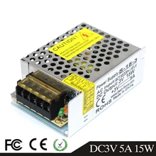 Best качество 3 В 5A 15 Вт Импульсные блоки питания драйвера для Светодиодные ленты свет ЧПУ CCTV 3D-принтеры AC 100-240 В вход к DC5V выход