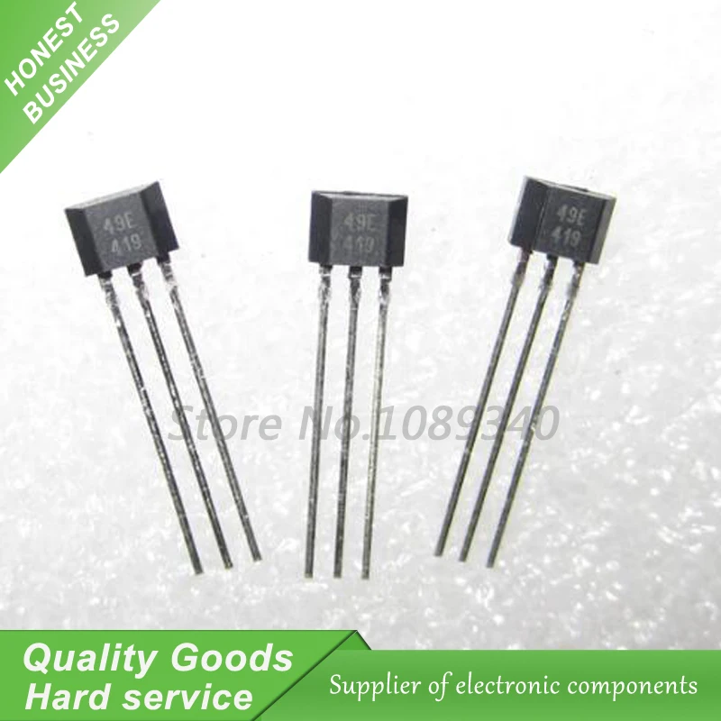 

10pcs 49E Hall element OH49E SS49E Hall sensor Hall Effect Sensor new
