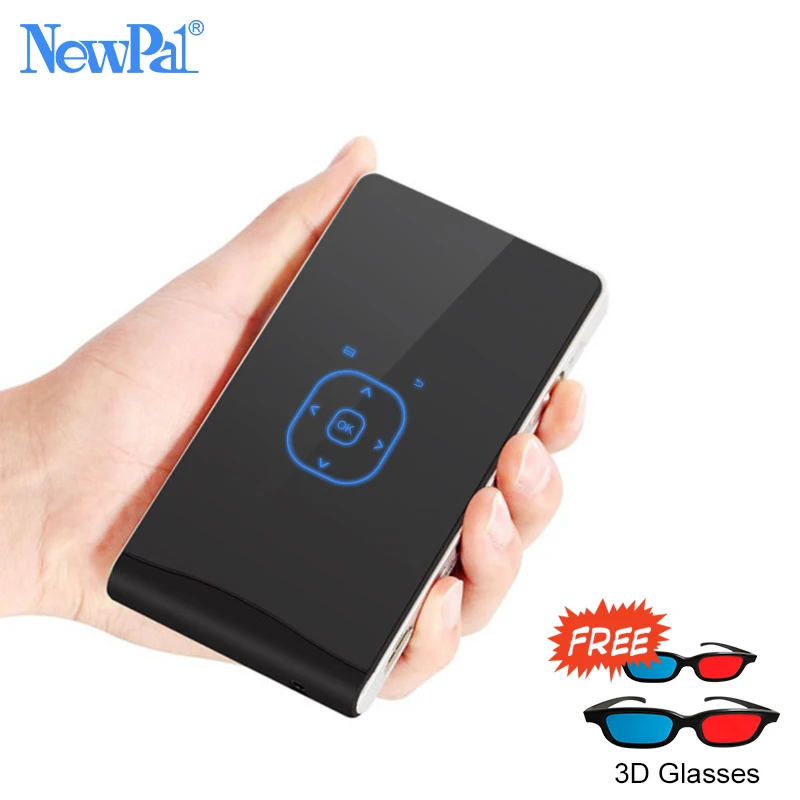 Mini DLP Projector Full HD 3D Projectors Handle 1080p Android WIFI Bluetooth Outdoor Home Theater Player Video Projector